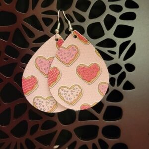 Donut Heart Earrings